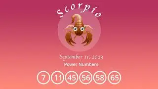 Scorpio horoscope for September 11, 2023