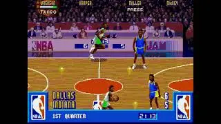 NBA Jam Genesis Mavericks vs Pacers