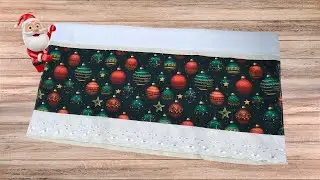 Barrado de Natal 🌸 Pano de Prato para vender muito no Natal 🌹 🌷 💜