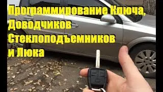 ОПЕЛЬ ВЕКТРА С Программирование Ключа, Доводчиков Стеклоподьемников, и Люка
