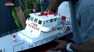 AquaCraft Models Rescue 17 RTR Scale Fireboat Unboxing and first look