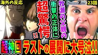 【シュタインズゲート23話 海外の反応】タイトル回収の超神回!!牧瀬紅莉栖の父親の正体と衝撃の言動に超驚愕!! ラストの展開が凄過ぎて大号泣するニキ【Steins;Gate】