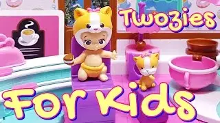 Twozies Cat Baby & Shadow Box Cafe - 👶🏻 Unboxing Fun Toys for Kids