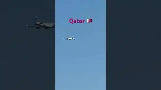 Qatar airways fly by