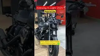 Keeway K-Light V-Twin Engine 😱 #keewayklight250v #klight250v #exhaust #exhaustsound #keeway #shorts