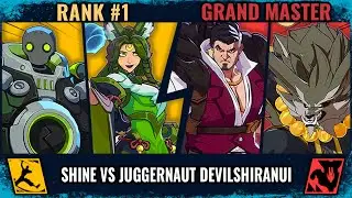 Shine против JUGGERNAUT devilshiranui &ndash; [Ранг #1] Ahri Blitzcrank против Darius Warwick [Гранд-ма...