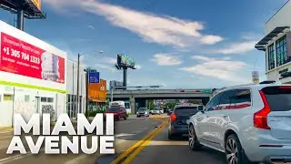 Driving Miami Avenue from North Miami to Downtown in April 2022