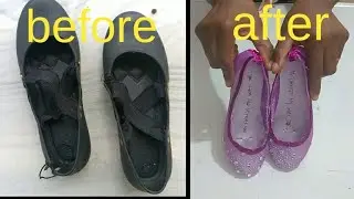 DIY easy flat shoes revamp