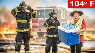 Температура достигла 100&deg;F, поэтому я разнес холодные напитки!