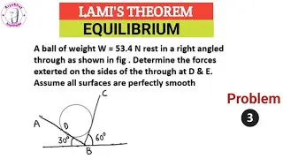LAMI'S THEOREM | LAMI'S THEOREM OF EQUILIBRIUM ENGINEERING MECHANICS