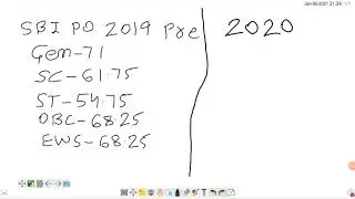 #SBI PO 2020 pre cut off # | analysis review| Must watch |