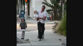 Balthazar Getty was spotted with his children as they walked out of the Kabbalah Centre in LA - 1