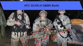 VFC SCAR-H CQB. MK17 Gas Blowback Airsoft Rifle | Custom Airsoft Set-up