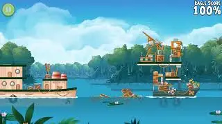 Angry Birds Rio Blossom River Speedrun (Mighty Eagle) Any% in 7:22 [1080p]