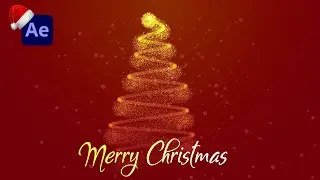 Christmas Tree Animation in After Effects - After Effects Tutorial  - Very Easy Method#aftereffects
