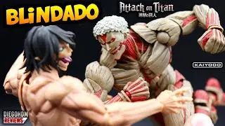 ARMORED TITAN Attack on Titan REVOLTECH Kaiyodo TITAN BLINDADO Unboxing e Review