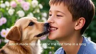 A gentle dog bonds with a child with autism, helping them express emotions and connect with the....