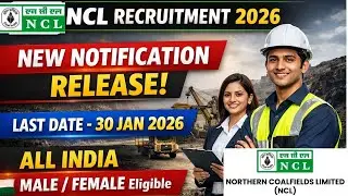 NCL New vacancy 2026 Staff nurse/Pharmacist/Lab technician Coal India Dept 2025-26 Direct Interview