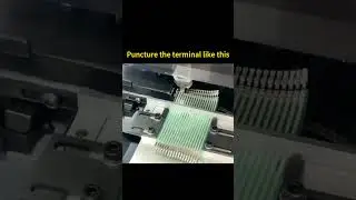 Fully automatic terminal crimping machine for wire harnessing.