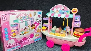12 Minutes Satisfying With Unboxing Hello Kitty Mini Ice Cream & Food Cart ASMR (No Music)