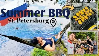 Summer BBQ in Saint Petersburg 🇷🇺 | রাশিয়ার গ্রীষ্ম মানেই BBQ আর দারুণ মুহূর্ত 🔥🍖