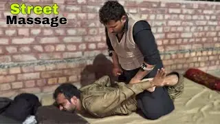 Full Head & Back Massage with Cracks | Young Pakistani Street ASMR #asmr 