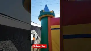 cleaning a bouncer #bouncer #cleaning #waterslide  #inflable
