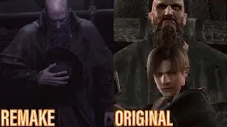Resident Evil 4 Remake Big Cheese Boss Scenes Comparison - RE4 Original VS. RE4 Remake