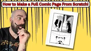 How I Create a Comic/Manga Page From Start to Finish - Hollow Point Chapter 2 (Full Page Tutorial)