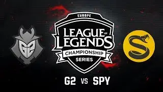 G2 Esports vs. Splyce - Quarterfinals Game 1 | EU LCS Summer Playoffs | G2 vs. SPY (2017)