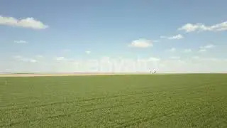 Aerial view of farmlands on Eastern Plains in the Spring. | Stock Footage - Envato elements