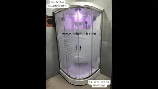 3/3 MULTI FUNCTION STEAM CUM SHOWER ROOM BATH CABIN STEAM ROOM INDUS BATH MANUFACTURER 7011115700