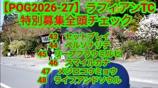 【POG2026-27】ラフィアンTC特別募集全頭チェック