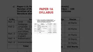 AP TET PAPER -1A SYLLABUS || SGT|| AP TET 2025