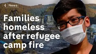 Fire at Lesbos refugee camp - the families left homeless again