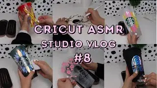 CRICUT ASMR STUDIO VLOG #8 | Making Tumblers for my Small Business✨