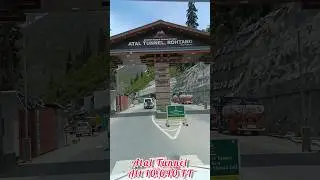 Atal Tunnel ki dusari taraf kya hai 🤔😱 #ataltunnel #rohtang #manali #sissu #spiti #ladakh