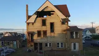 Drone Video of N. Wildwood House Demolition