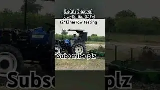 rohit Deswal n testing 12*12ki harrow New Holland 4*4 k sath new harrow tod di 😱#ytshorts #india