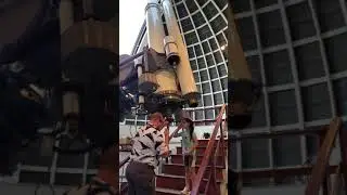 Looking at the stars through telescope at Griffith observatory