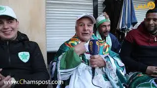 شاهد استعدادات جماهير المولودية الوجدية بالرباط قبل المواجهة مع الفتح