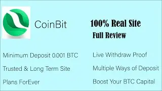 Coinbit Site Review| Long Term site| Live Withdraw Proof| Earn Up to 2.4% to 3.5% Daily| Urdu/Hindi|