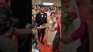 Wedding entry of bride&groom#weddingreception