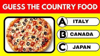 Country Food Quiz 🌍 | Guess the Nation by Famous Dishes & Improve Your General Knowledge Quiz #quiz