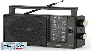PRUNUS J03 AM FM Radio przenośne z wtyczką do gniazdka ściennego lub baterią AA