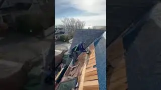 Red cedar roof installation. #roofing #redcedar #cedar