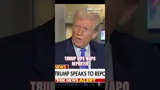 Trump's face when he realizes the reporter is from the Washington Post...