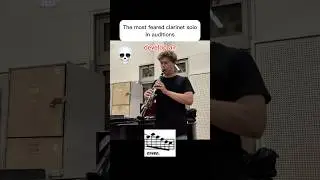 The most feared clarinet excerpt #clarinet