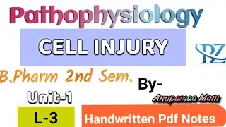 Cell Injury!! Introduction, Types, Causes!! Pathophysiology!!B.Pharm 1st Sem