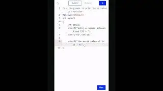 #6 🔥 C program to find ASCII value to Character| in 📲 | #shorts #reels #coding #how #youtubeshorts